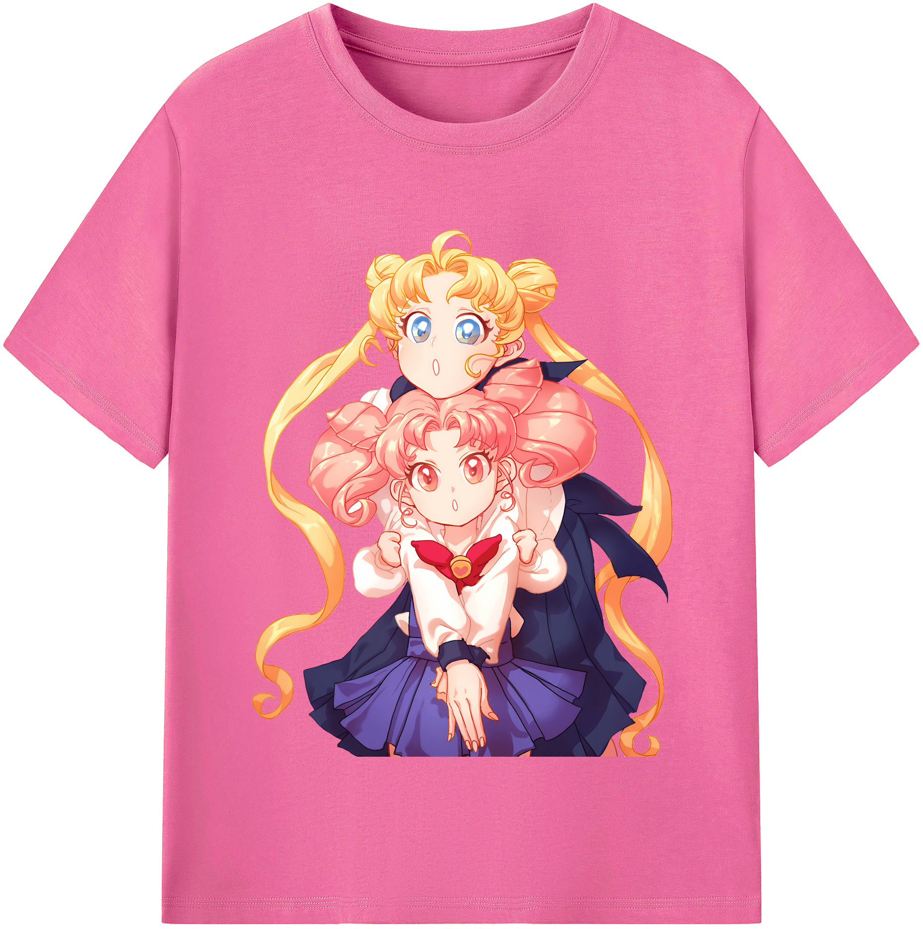 （画像用） 美少女戦士セーラームーン 愛野 美奈子 あいの みなこ Sailor Moon Aino Minako レディースカジュアルプリントTシャツ（綿100％）